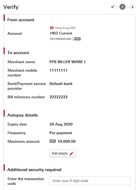 FPS Faster Payment System Quick Start HSBC HK