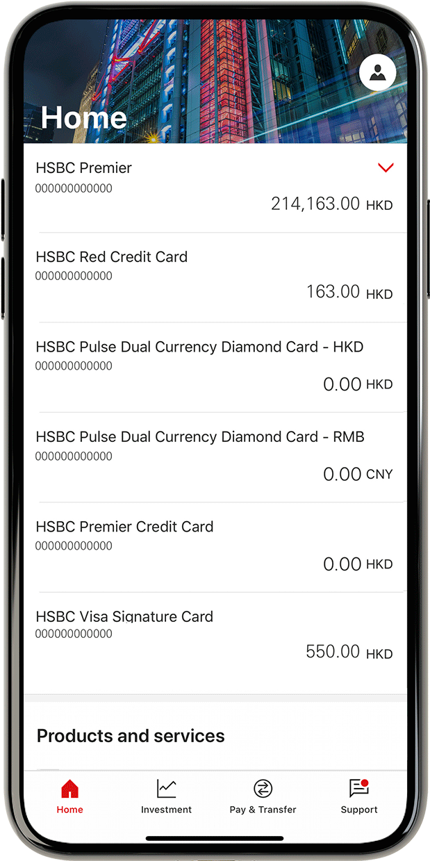 HSBC HK App Nextstarter Daytoday finances HSBC HK