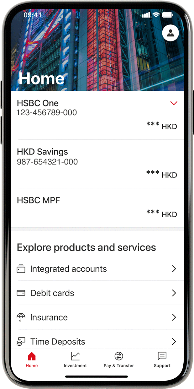 HSBC HK App Nextstarter Wealth growth and management HSBC HK